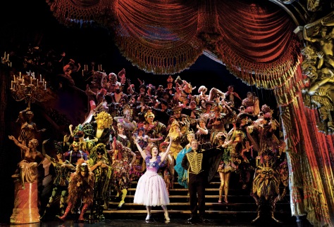 The Company in “Masquerade” feat. Sierra Boggess & Jeremy Hays (center).  The Phantom in THE PHANTOM OF THE OPERA, in New York City.  Photo credit: Matthew Murphy.