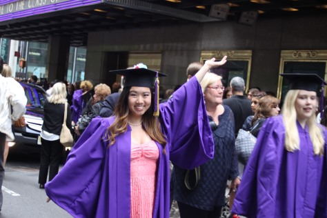 Tricia Fukuhara as a graduate with a B.F.A. from NYU's Tisch School of the Arts. Tisch's Salute to the Class of 2014 took place at Radio City in NYC. Credit: Megan Clancy