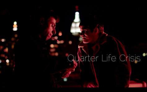 Quarter Life Crisis, a short film directed by Sam Besser.  Pictured are Adam Fontana and Alex Esola.  Photo: Courtesy of Sam Besser.